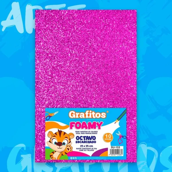 Fommy 1/8 Escarchado Fucsia