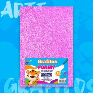 Fommy 1/8 Escarchado Fucsia Cristal