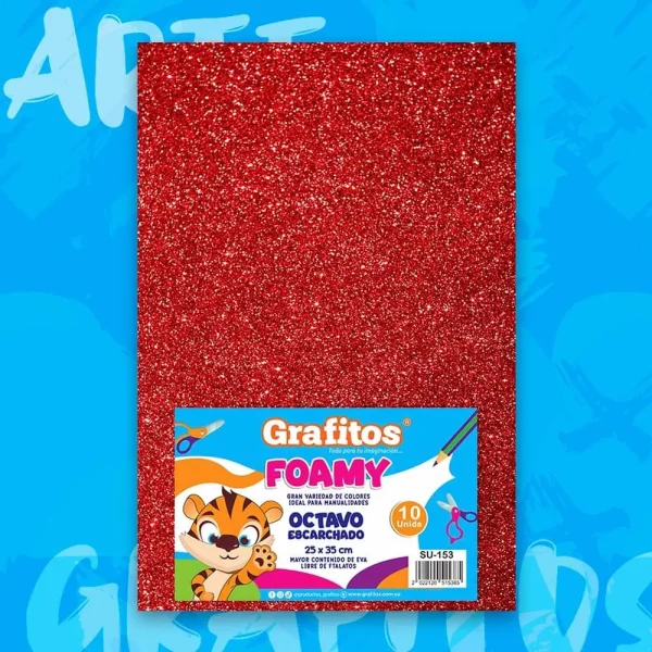 Fommy 1/8 Escarchado Rojo