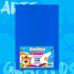 Foamy 1/8 Liso Azul