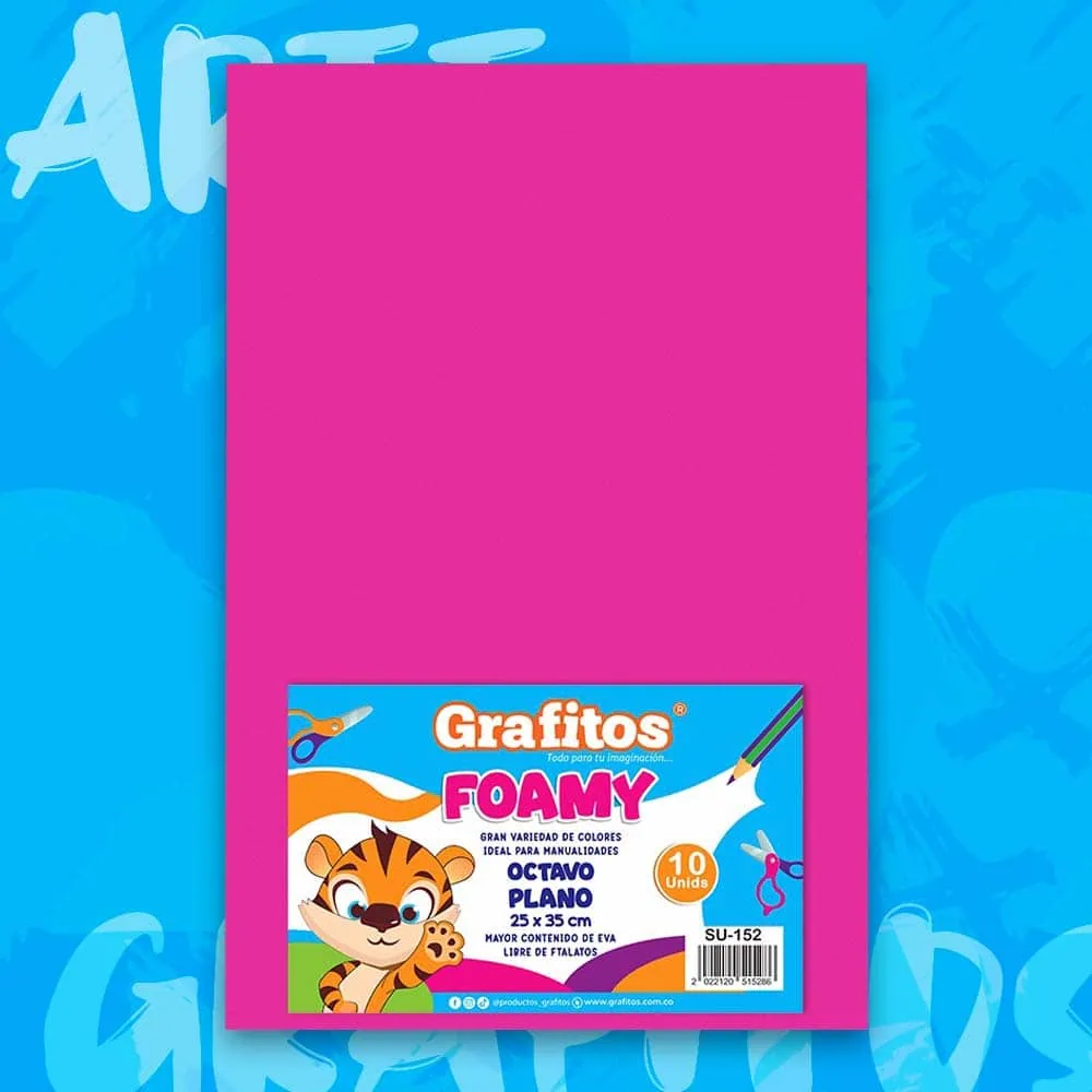 Foamy 1/8 Liso Fucsia