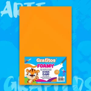 Foamy 1/8 Liso Naranja