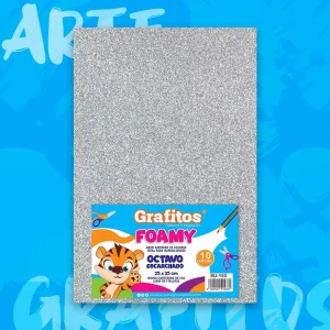 Foamy 1/8 Escarchado Plateado