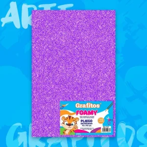 Fommy Lamina Grafitos Lila Escarchado