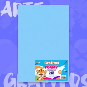 Foamy Lamina Liso Celeste