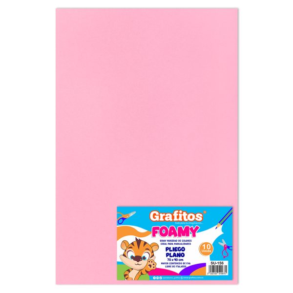 Fommy Lamina Liso Rosado Pastel