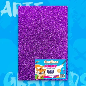 Fommy Lamina Grafitos Morado Escarchado