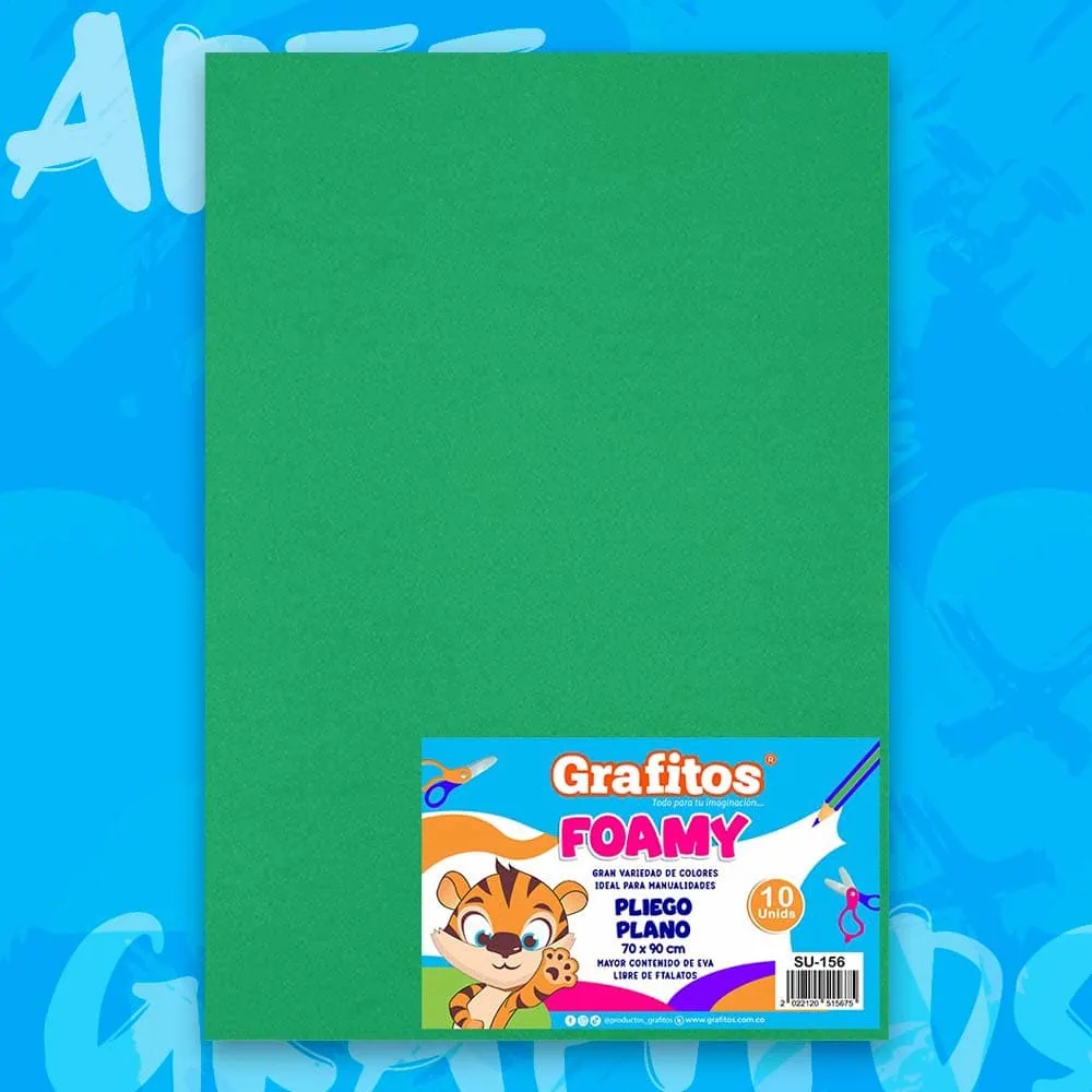 Foamy Lamina Verde Navidad