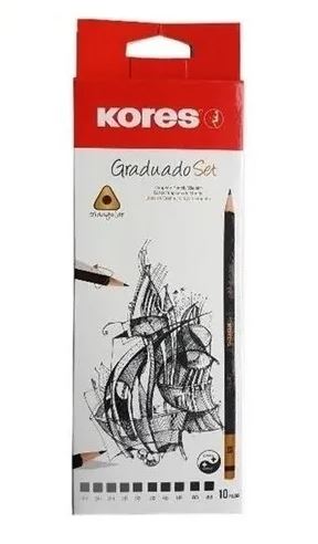 Lapiz graduado kores set x10