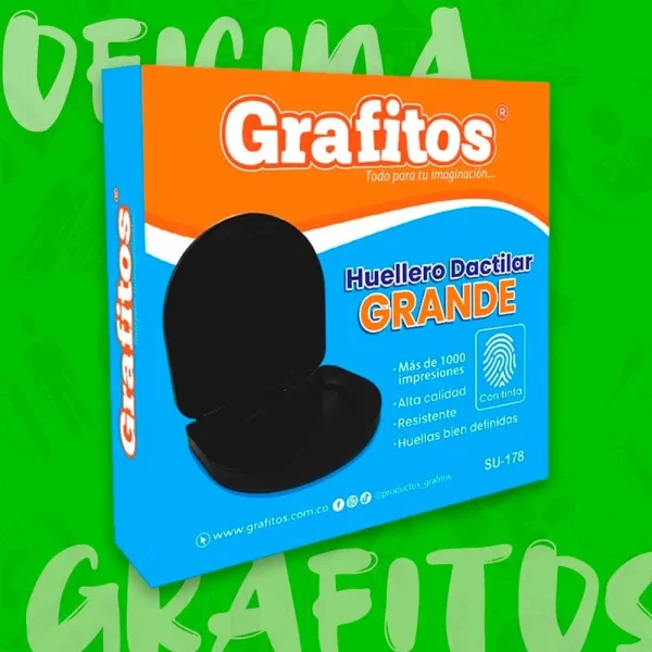 Huellero Dactilar Grande Grafitos