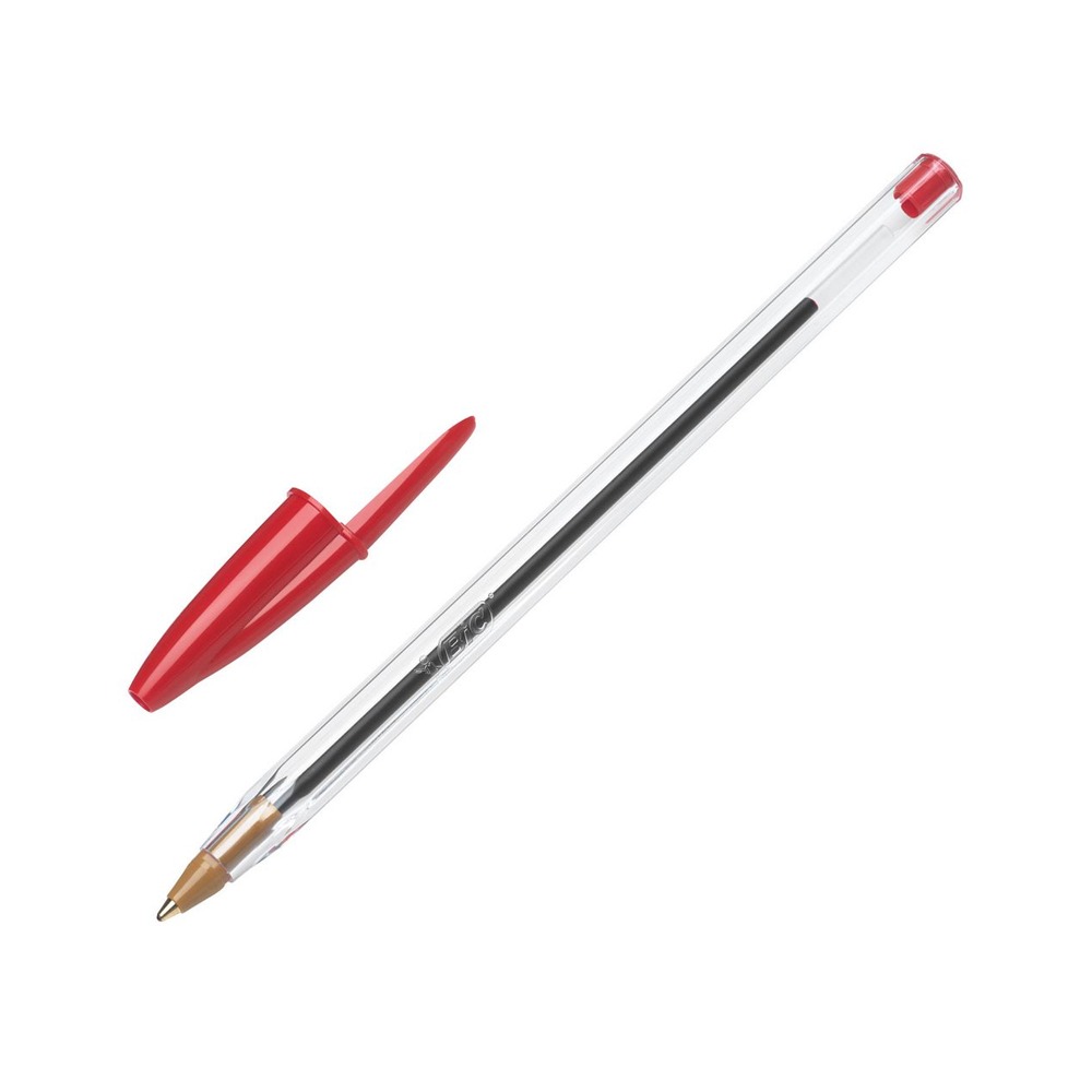 Lapicero bic Cristal Rojo Tapa