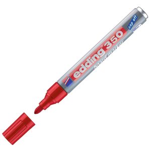 marcador borrable rojo 350 edding