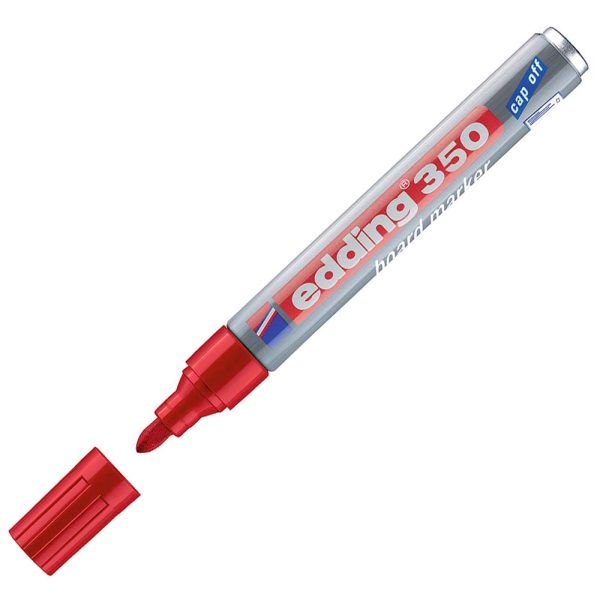 marcador borrable rojo 350 edding