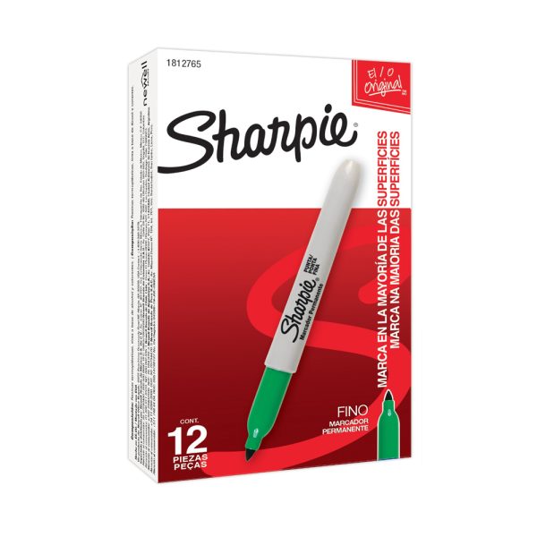 Marcador Sharpie Fine Verde - Imagen 3