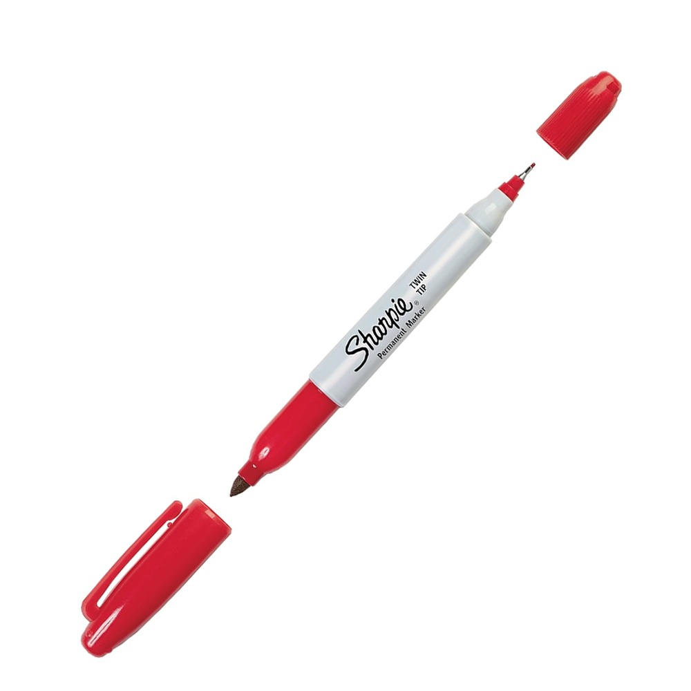 Marcador Sharpie Fine Twin Rojo