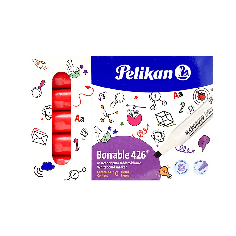 Marcador Borrable 426 Pelikan Rojo - Imagen 2