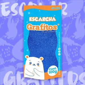 Escarcha Corriente Azul De 100 Gr