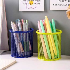 Porta Lapiceros Metálico De Colores