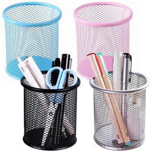Porta Lapiceros Metálico De Colores