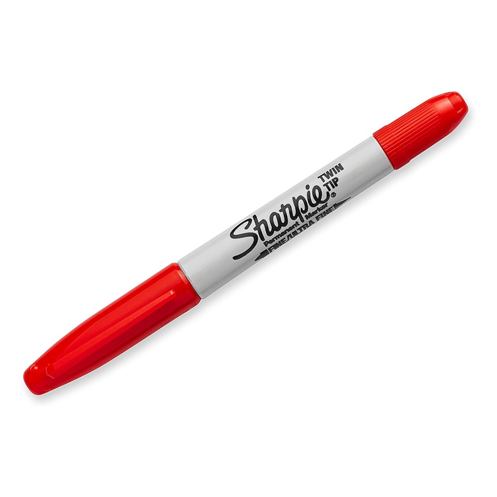 Marcador Sharpie Fine Twin Rojo - Imagen 2