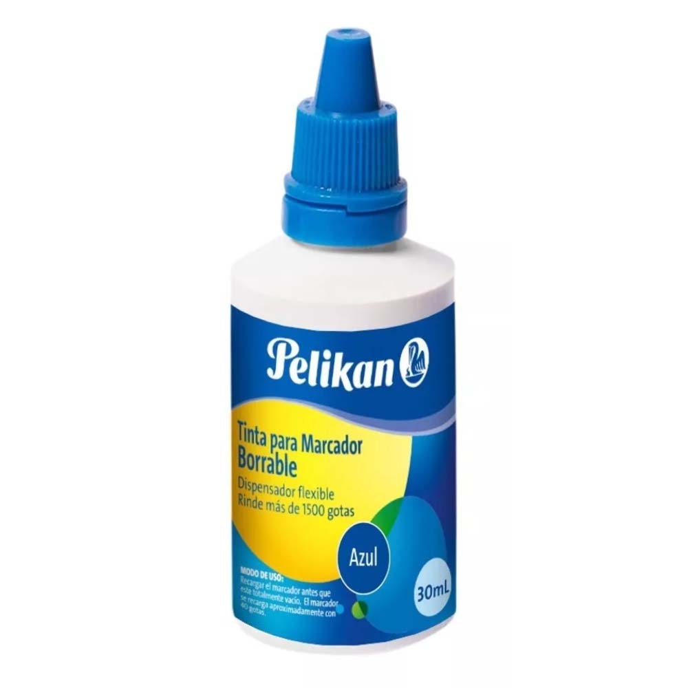 tinta para marcadores pelikan azul