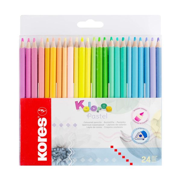 Colores Triangulares Kores Pasteles x24