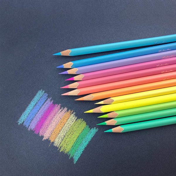 Colores Triangulares Kores Pasteles x24 - Imagen 3