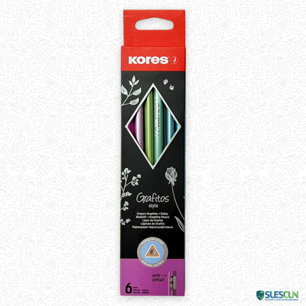 Lápiz Metalizado Triangular Grafito Kores