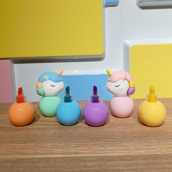 Set resaltador Unicornio Bolitas - Imagen 4