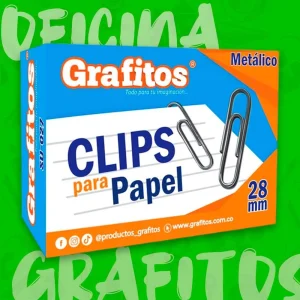 Caja De Gancho Clip Metálico Grafitos