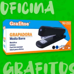 Grapadora Metálica Pequeña Grafitos