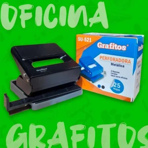 Perforadora Mediana Metálica Grafitos