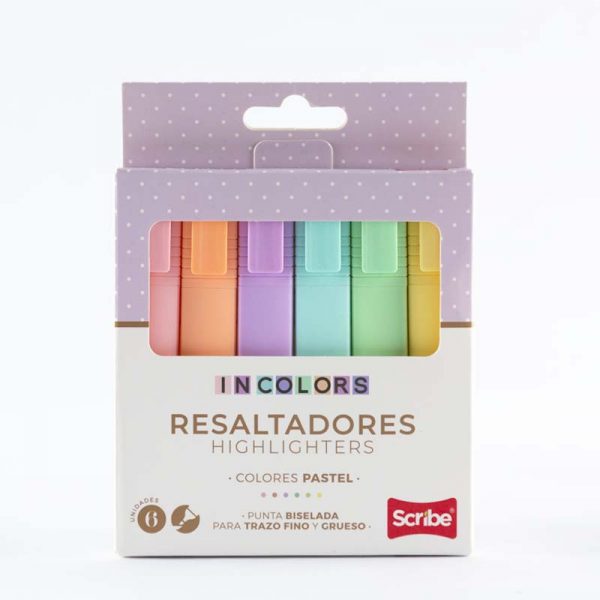 Set resaltadores highlighters - scribe