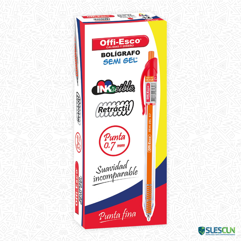 Lapicero Rt Rojo Offi Esco OE-052 - Imagen 2
