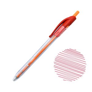 Lapicero Semi Gel Retráctil Offi Esco Rojo