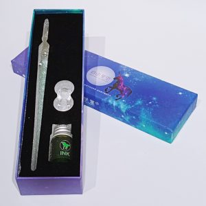 Set de caligrafia pluma de vidrio
