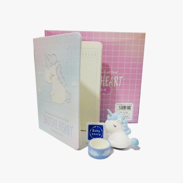 Agenda unicornio con sello kawaii - Imagen 2