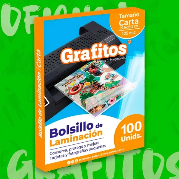 Bolsillo De Laminaci?n Carta Grafitos