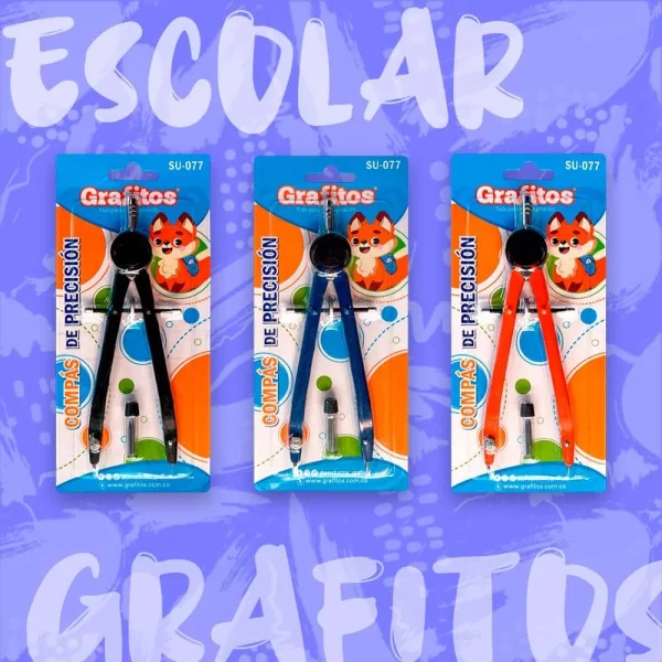 Compás Metálico De Precisión Grafitos