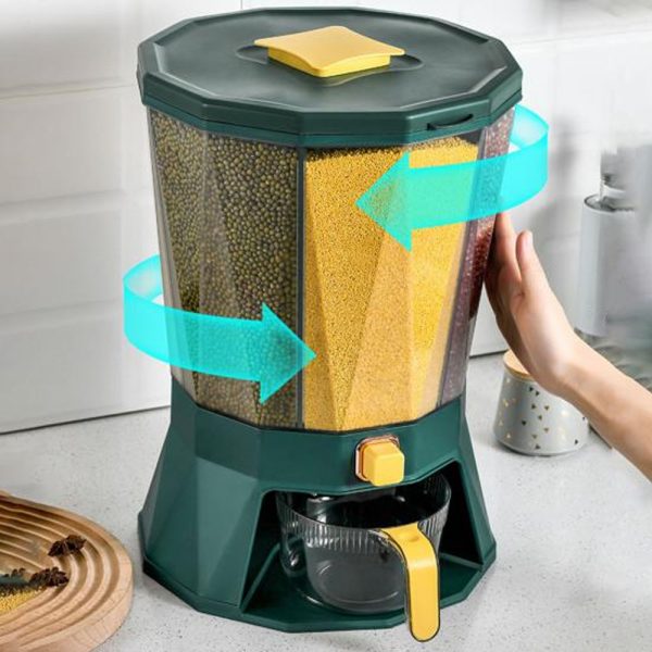 dispensador de granos giratorio