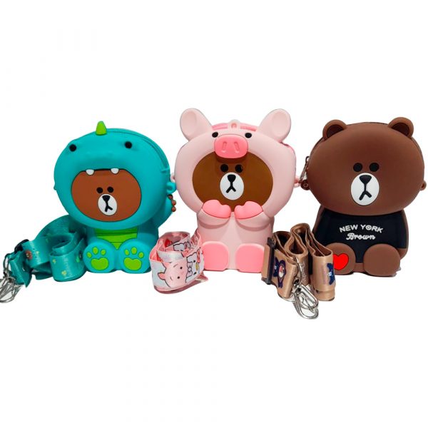 Bolso monedero siliconado kawaii