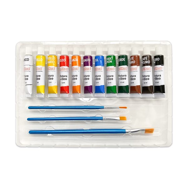 Set De Oleo x16 Piezas Grafitos - Imagen 3
