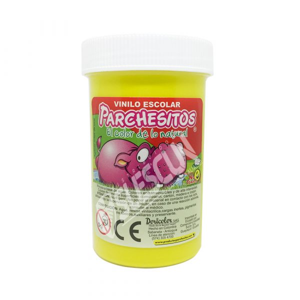 Vinilo Amarillo 150 gr parchesitos 125 gr