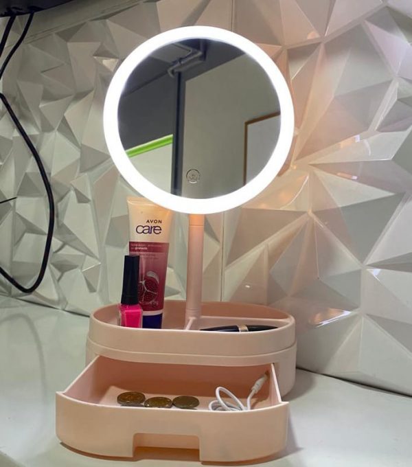 Espejo para maquillarse con luz led