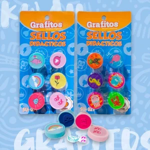 Set sellos didacticos grafitos x6 und