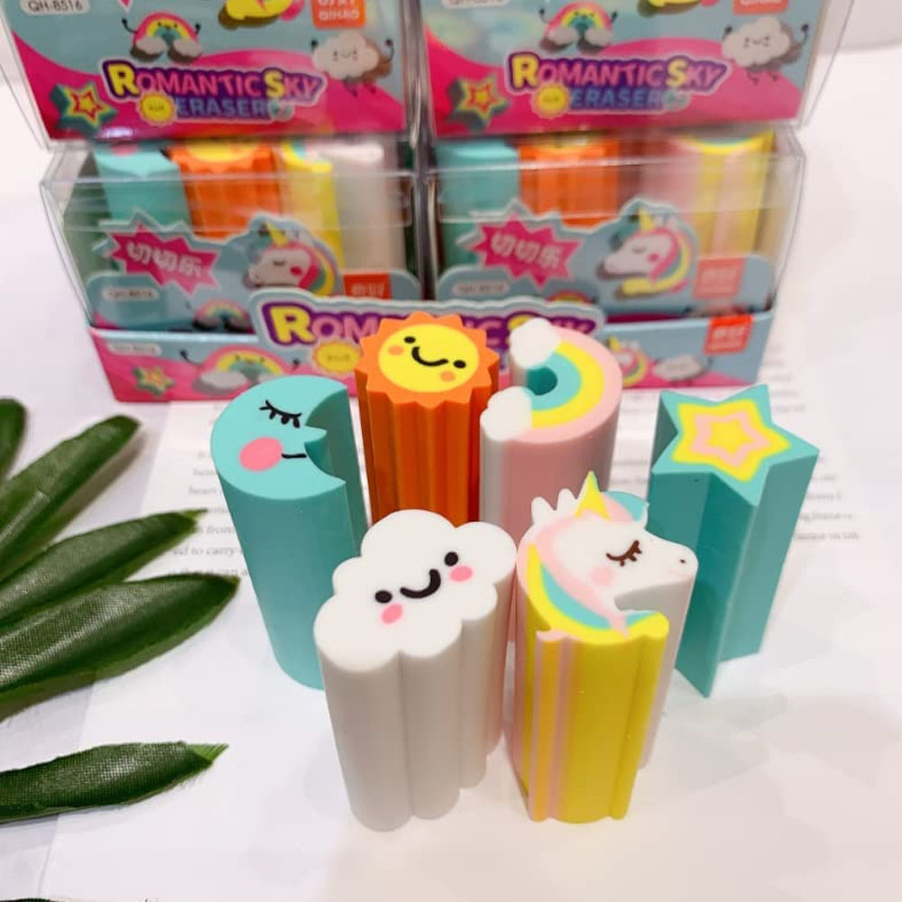 borrador de figuras kawaii