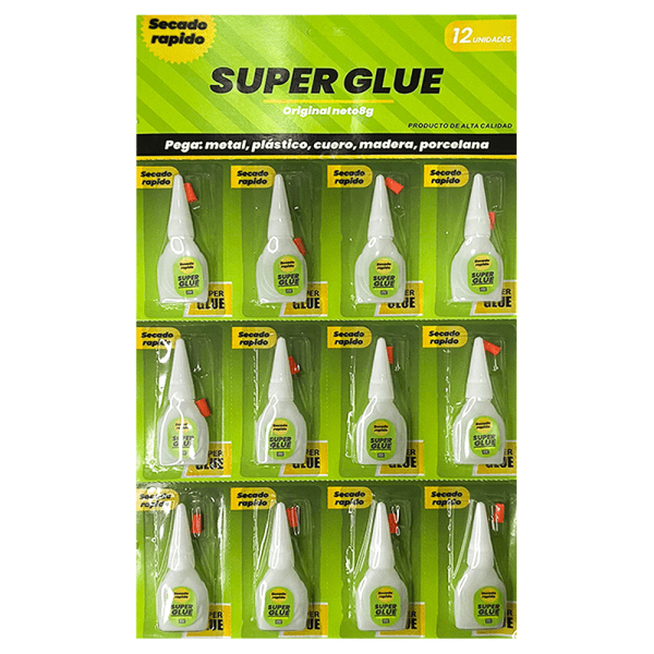 Pegante Instantaneo Super Glue x12