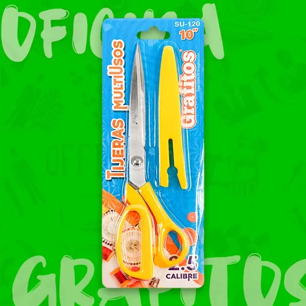 Tijeras En Acero Inoxidable Multiusos De 10" Grafitos