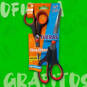 Set Tijeras De Acero Inoxidable De 5,5" y 8,25" Grafitos