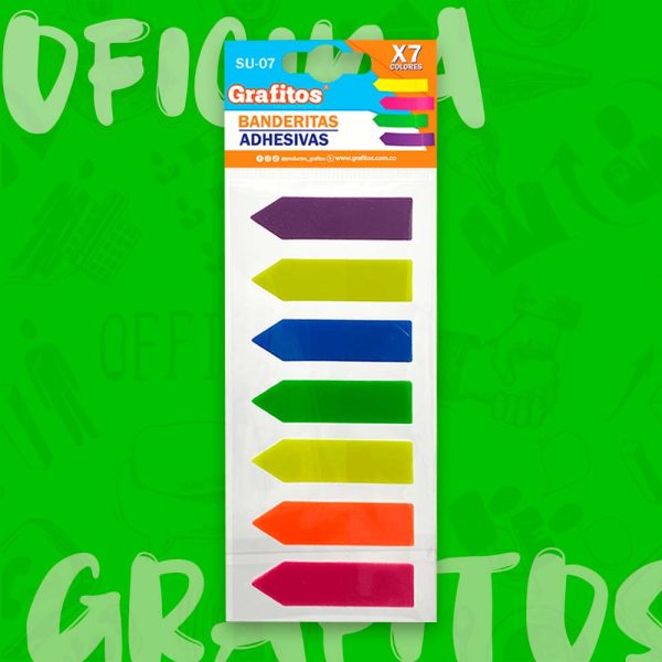 Banderitas Adhesivas Neon Grafitos